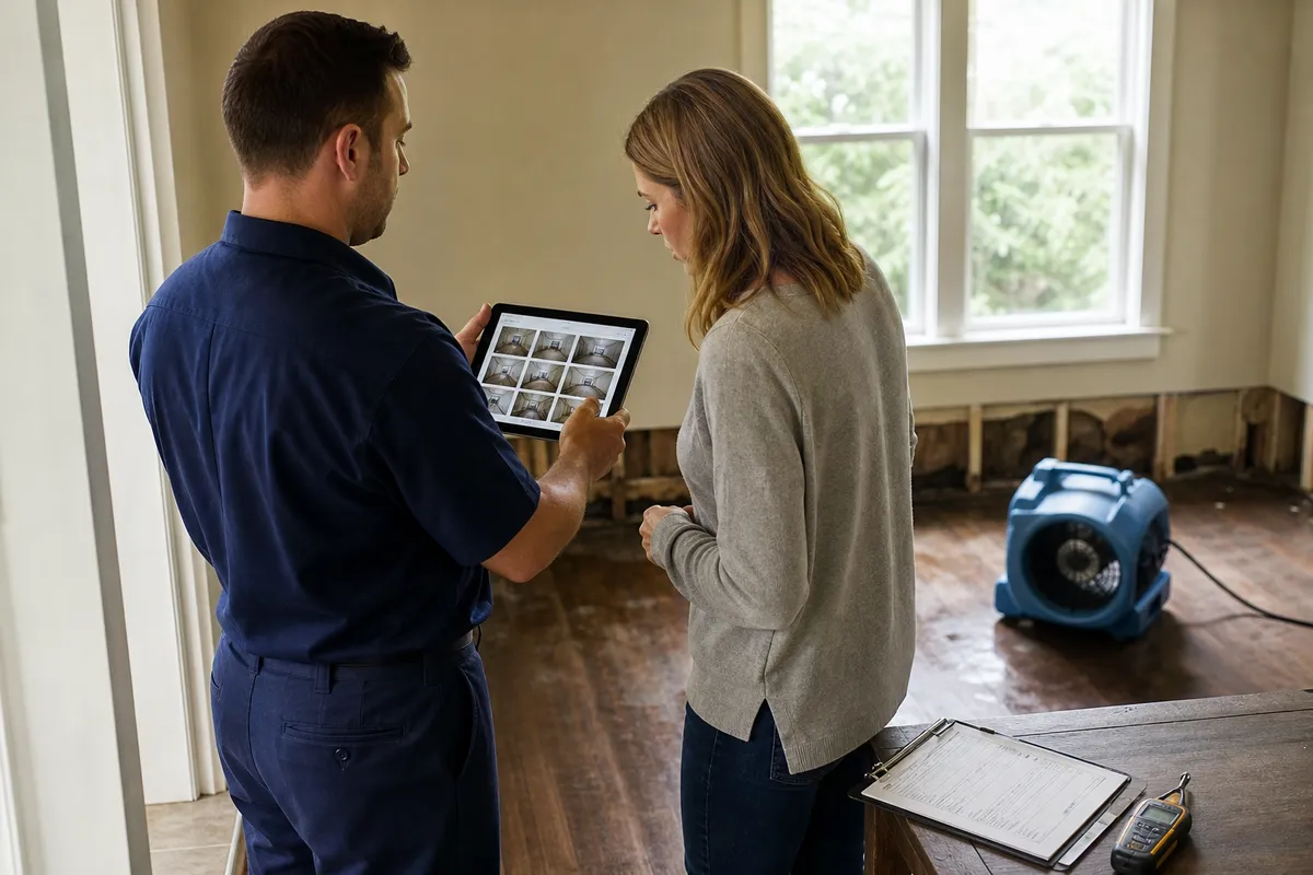 Insurance claim documentation for Manhattan property restoration